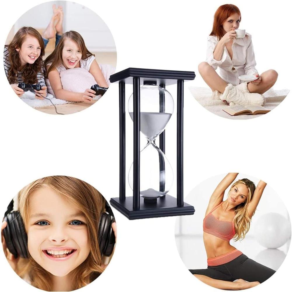 Hour Glasses with Sand 60 Minutes, Hourglass Sand Timer Decoration for Kids