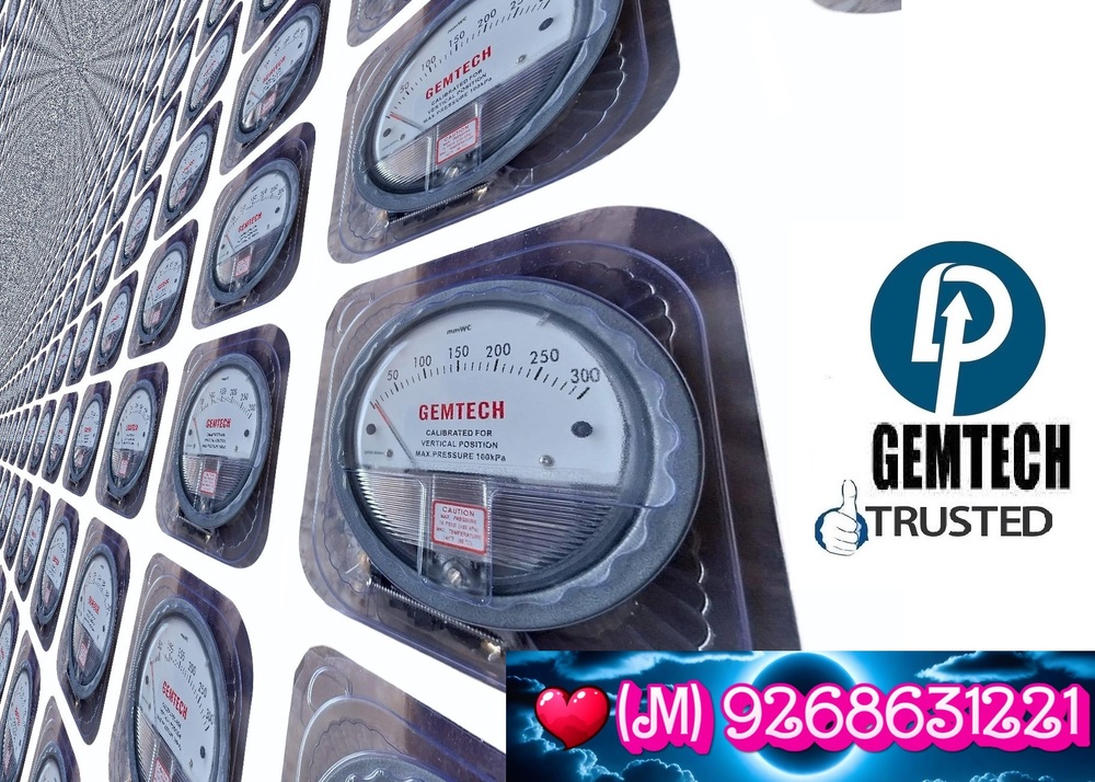 Gemtech Differential Pressure Gauges Distributors By Agra Uttar Pradesh