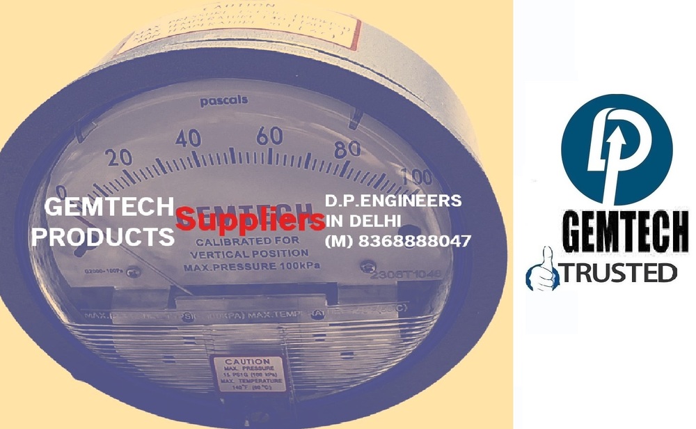 Gemtech Differential Pressure Gauges Distributors India for Dhule Maharashtra
