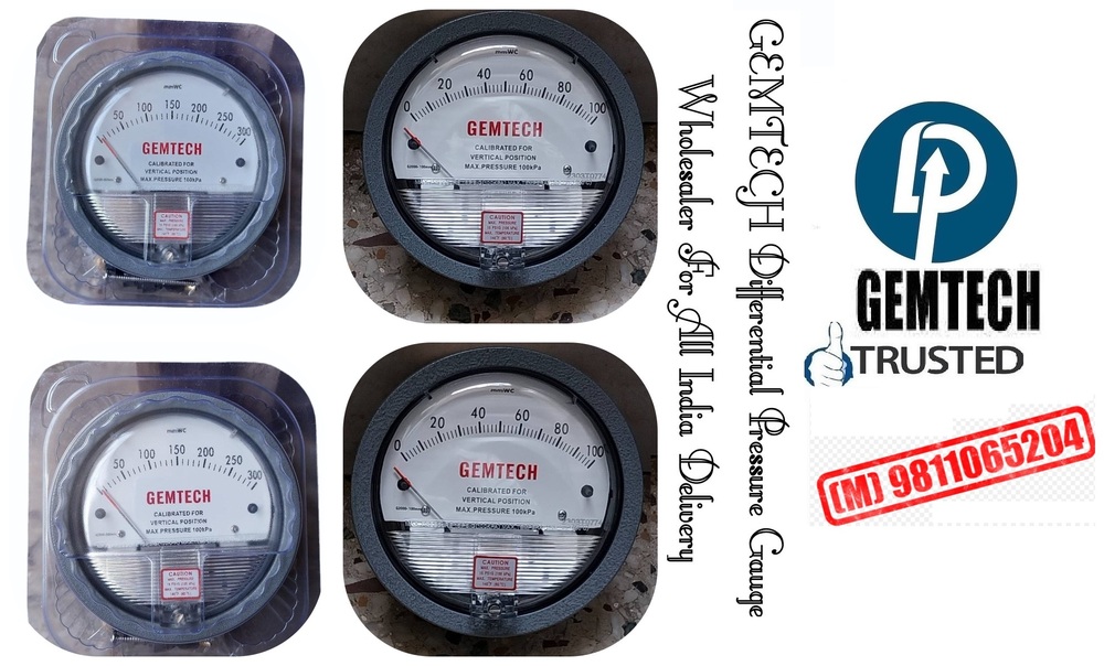 Gemtech Differential Pressure Gauges Distributors India For Kozhikode Kerala