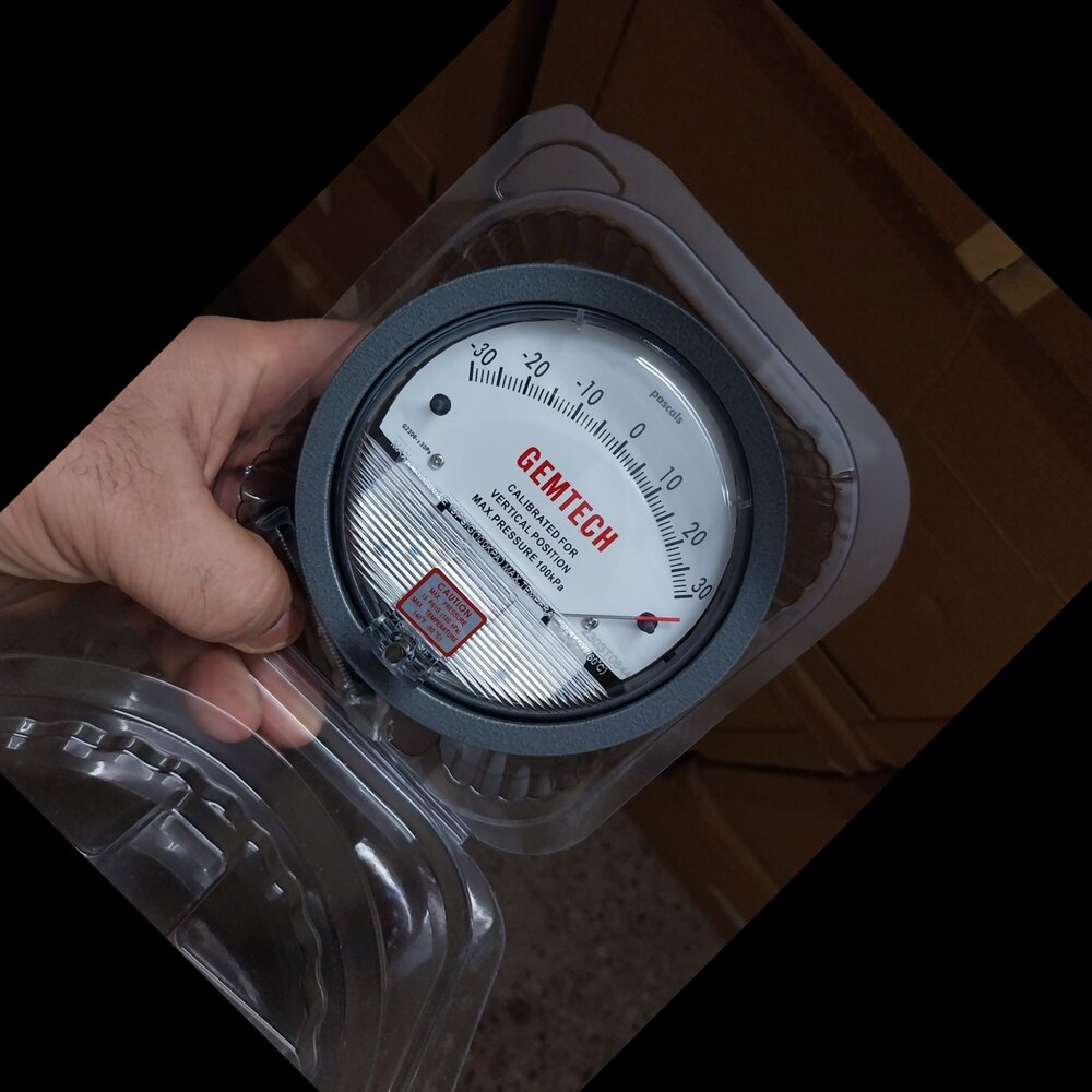 Gemtech Differential Pressure Gauge In Bijnor Uttar Pradesh - Accuracy: 2% (-Ha Model 1) Of Fs (3% (-Ha 1.5%) On -0