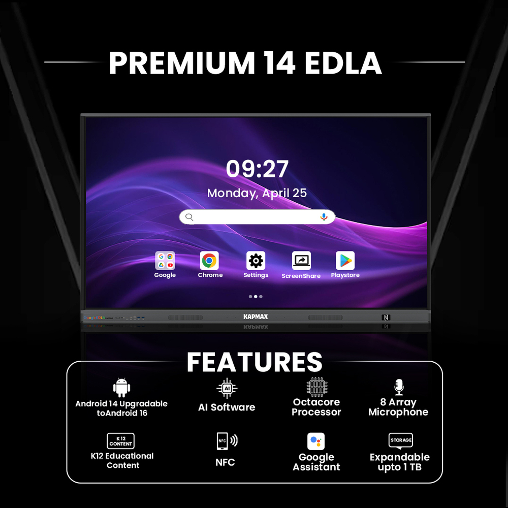 Kapmax Edla Interactive Flat Panel For Teaching