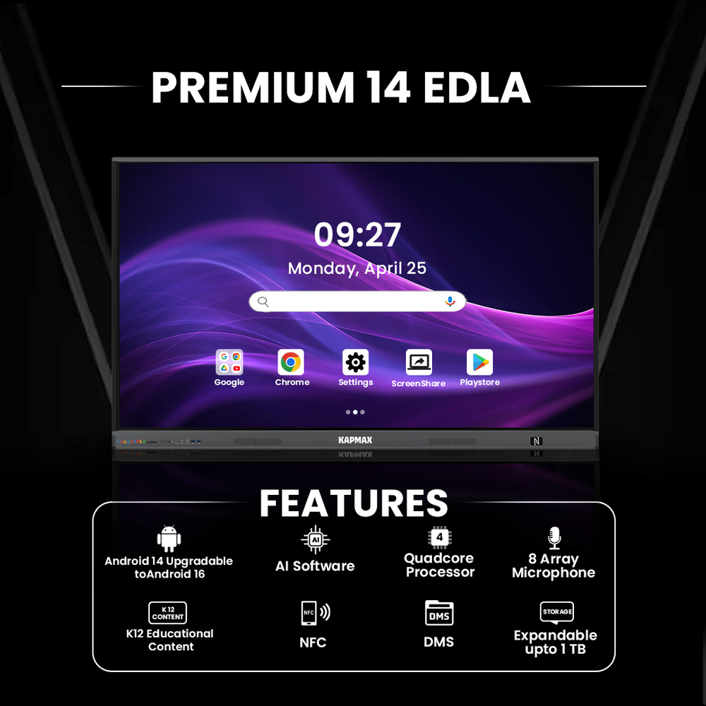 Kapmax Edla Interactive Flat Panel For Teaching