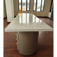 6 Mm White Corian Solid Surface Countertop - Design: Plain