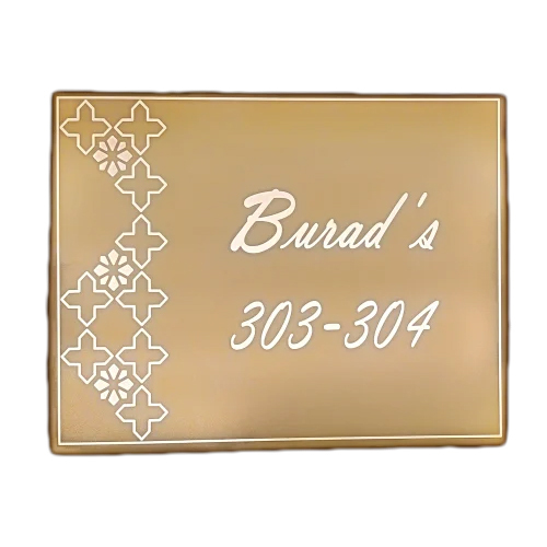 Customized Acrylic Solid Surface Name Plate