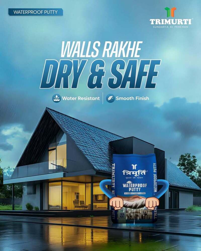 Trimurti 20 Kg Waterproof Wall Putty - Color: White