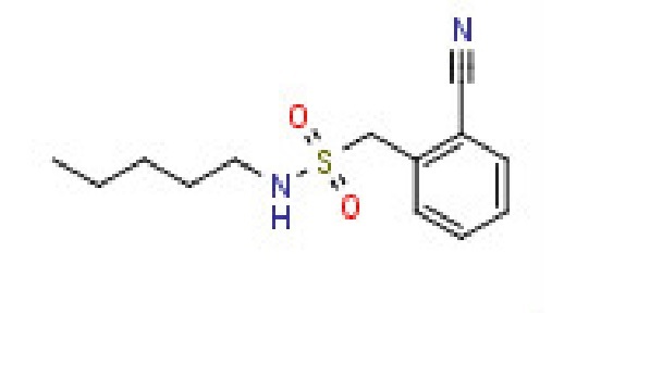 1-(2-Cyanophenyl)-N- pentylmethanesulfonamide