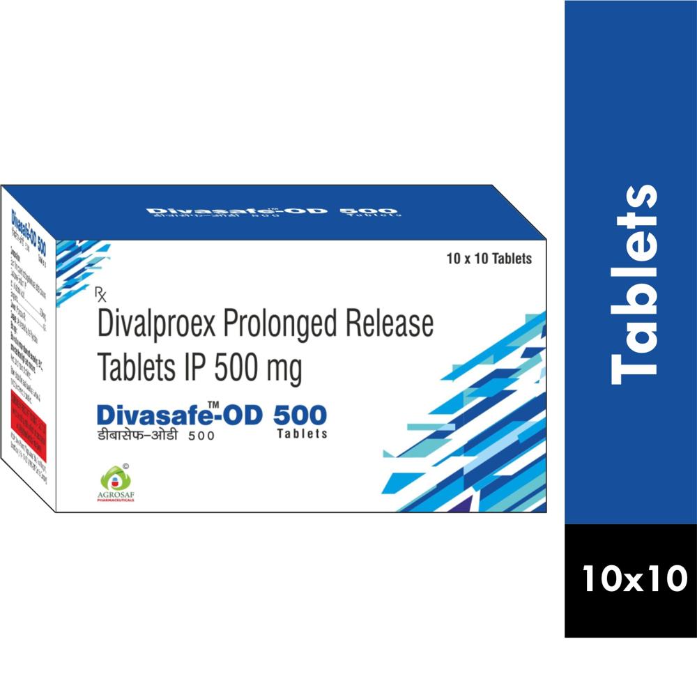 DIVASAFE OD 500 TAB 10X10 - Divalproex (500mg)