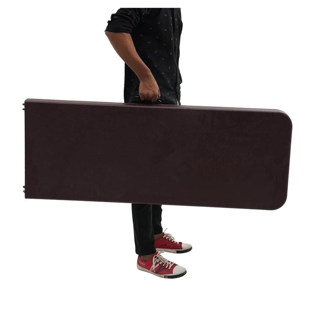 Supreme Daze Dining Table - Plastic, 96"x18"x29.25" | Eco-friendly, Smooth Finish, Modern Rectangular Design, Ideal For Restaurants