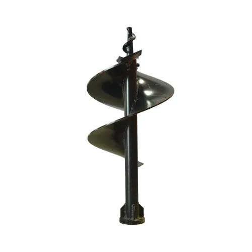 8 Inch Earth Auger Bit - Color: Black