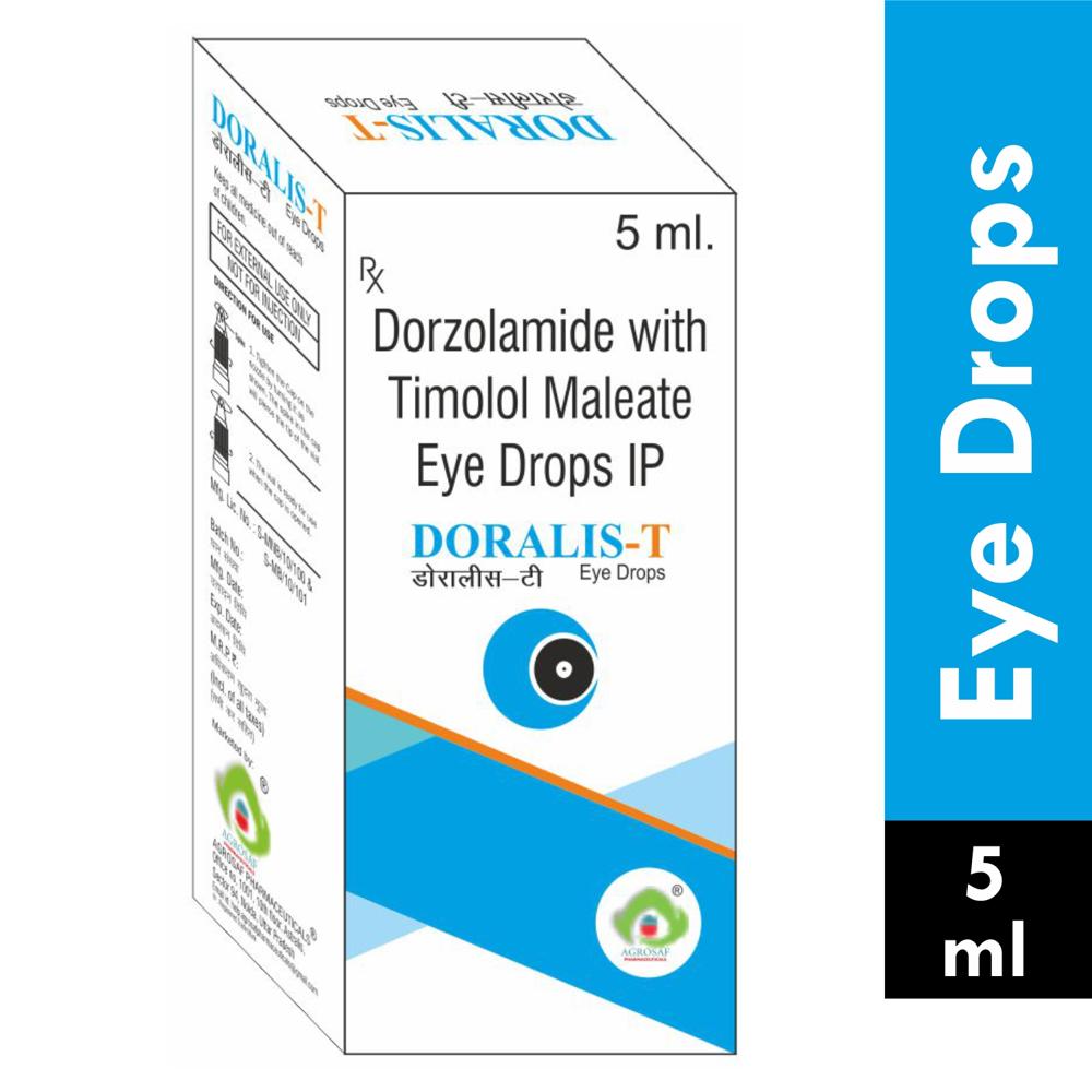 DORALIS-T  EYE DROP - DORZOLAMIDE(2%W/V) & TIMOLOL MALEATE(0.5%W/V) EYE DROP