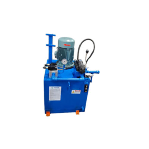 Single Container Twin Cylinder Auto Eject Baler Machine, Max Load Capacity 75 Ton - Color: Blue