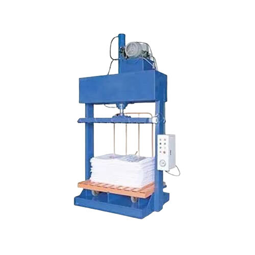 Mild Steel Synthetic Fiber Baling Machine - Color: Blue