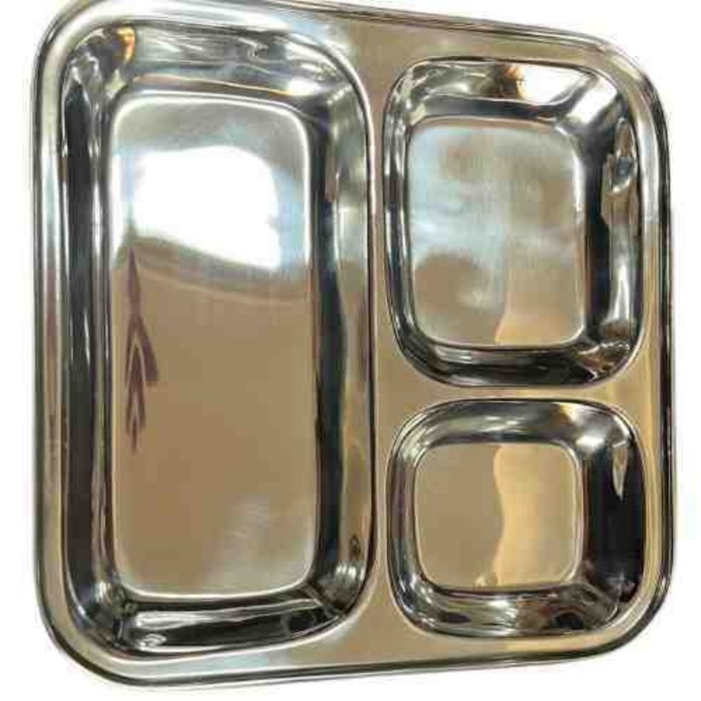3In1 Square Compartment Plate - Features: Good Quality