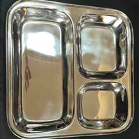 3in1 Square Compartment Plate
