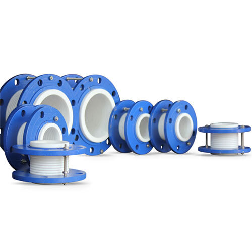 Ptfe- Tefl On Expansion Bellows - Color: White And Blue