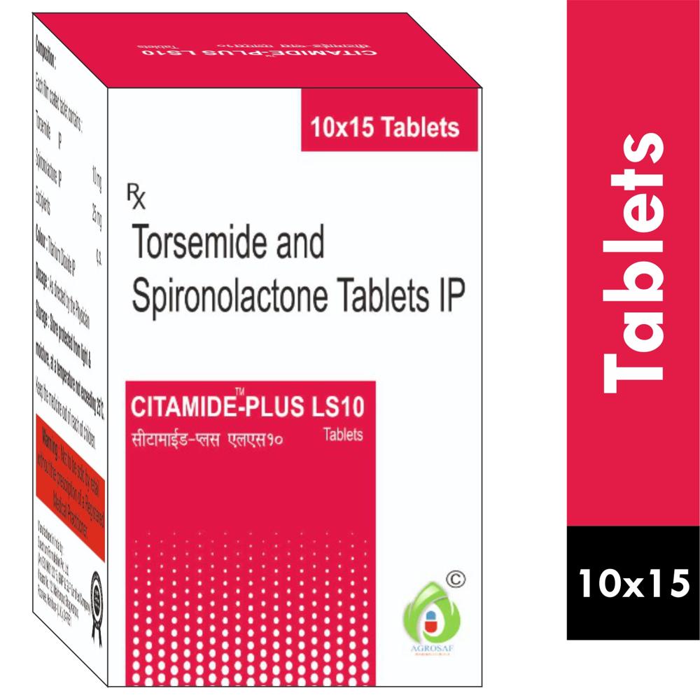 CITAMIDE PLUS LS10 TABLETS - Torsemide 10 mg & Spironolactone 25 mg