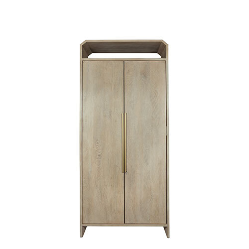 Mango Tall Cabinet Brass Details - Application: Industrial
