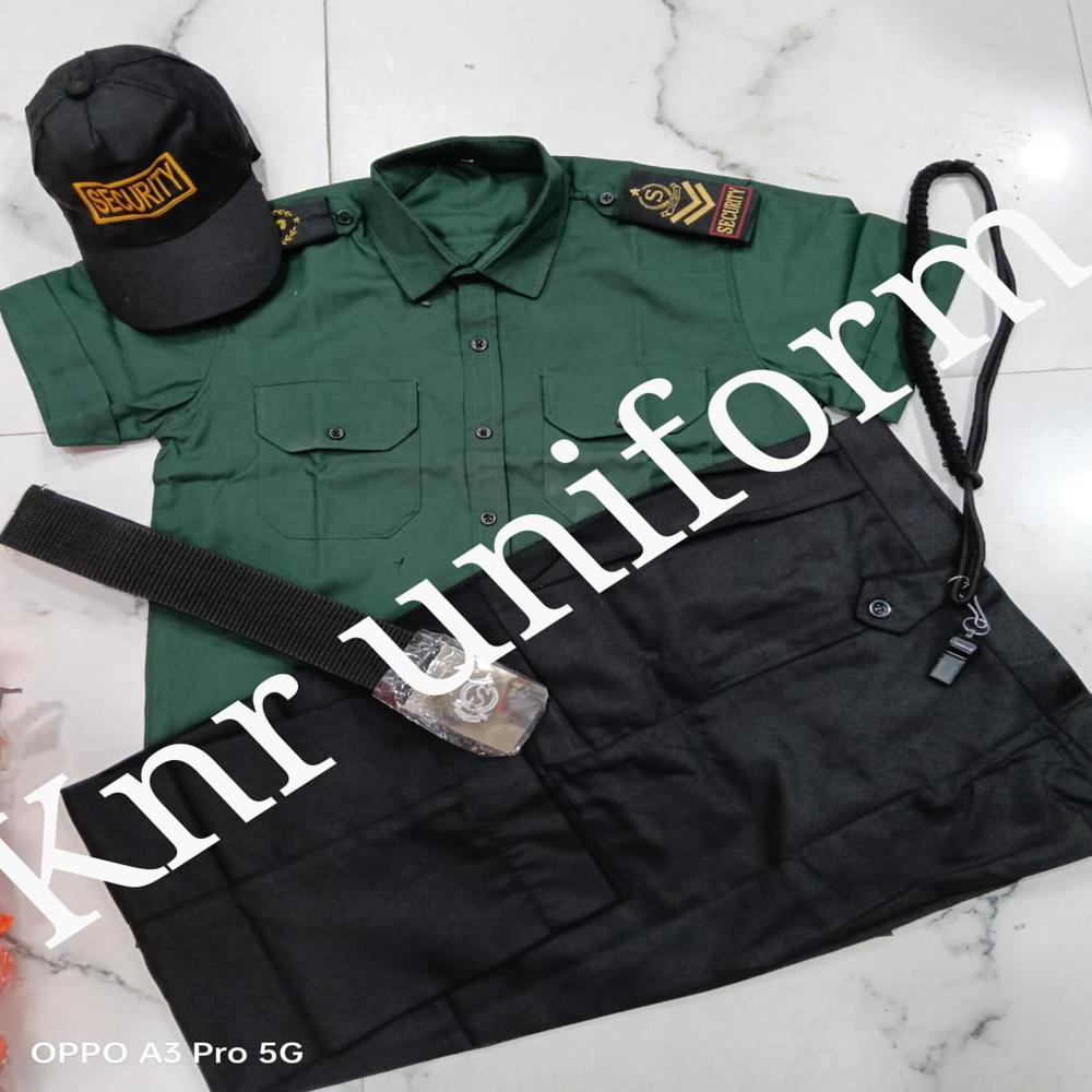 Green Security Guard Uniform Set - Age Group: Adults