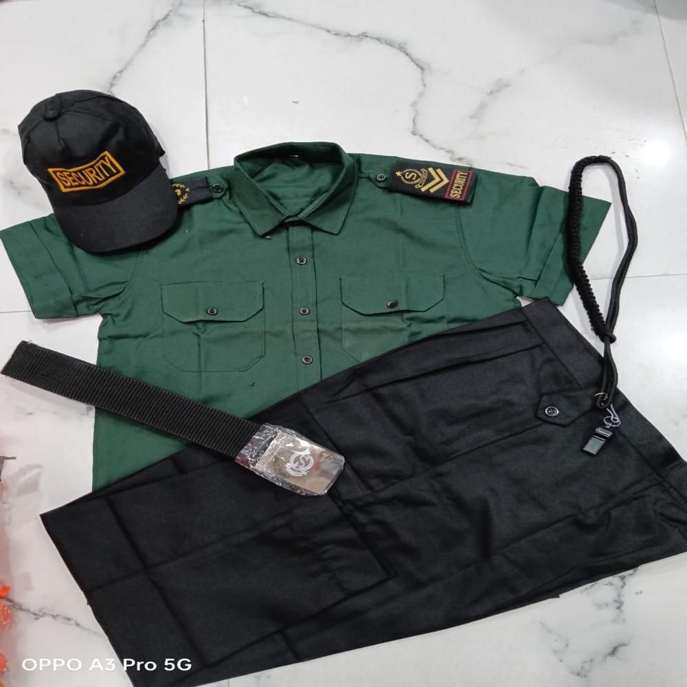 Green Security Guard Uniform Set