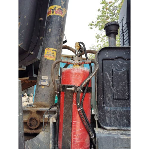 Powder Based Vehicle Fire Suppression System