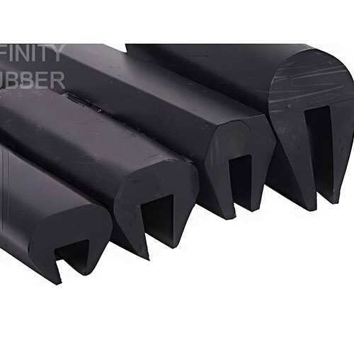 Rubber Beading - Color: Black