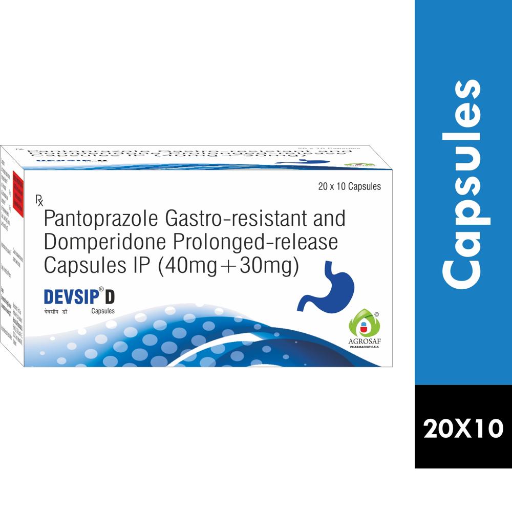 DEVSIP D CAPSULE - PANTOPRAZOLE 40MG+ DOMPERIDONE 30MG
