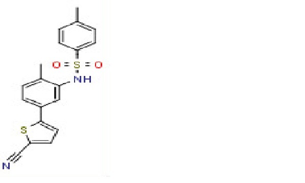 N-(5-(5-Cyanothiophen-2-yl)-2-methylphenyl)-4- methylbenzenesulfonamide