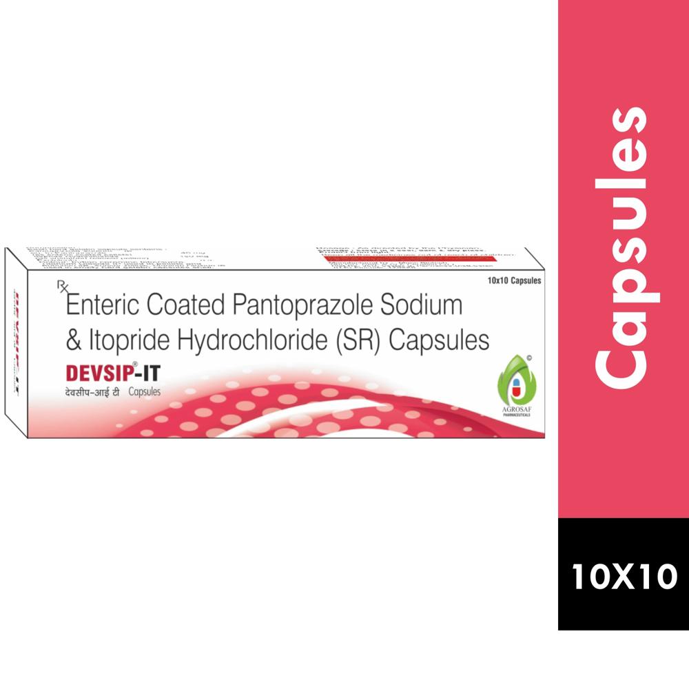 DEVSIP IT CAPSULE - Pantoprazole(40mg)+itopride(150mg)