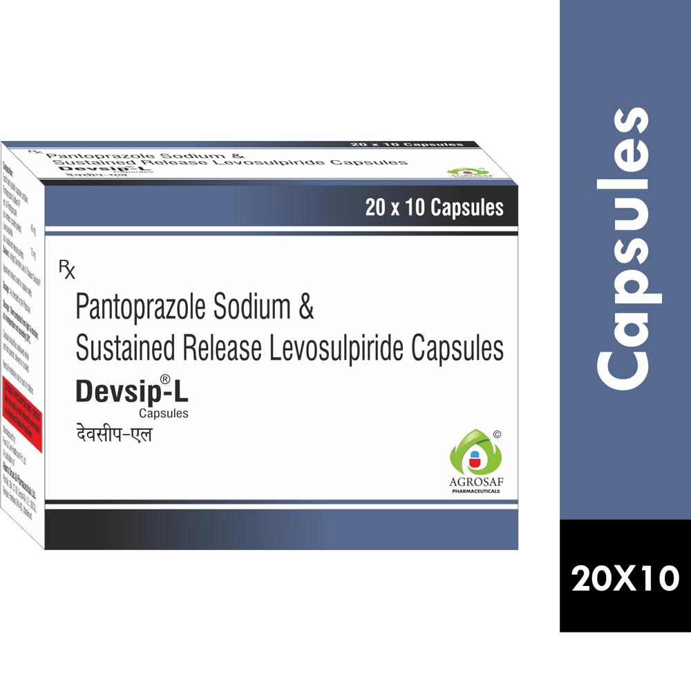 DEVSIP L CAPSULE - PANTOPRAZOLE 40MG+LEVOSULPIRIDE 75 MG
