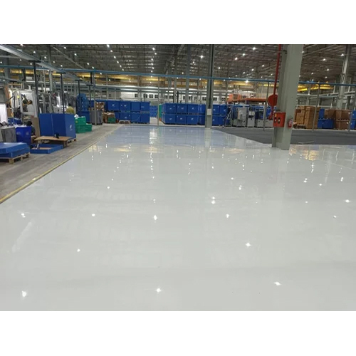 Self Leveling Epoxy Flooring - Epoxy Resin, 3 mm Thickness, White Color | Industrial Flooring for Heavy-Duty Facilities and Warehouses