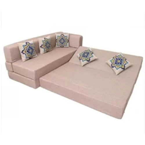 L- Shape Foldable Sofa Cum Bed