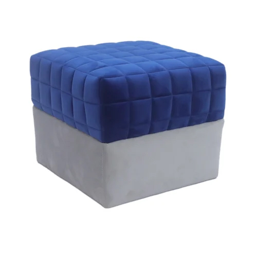 Velvet Pouffe Stools - Color: Blue