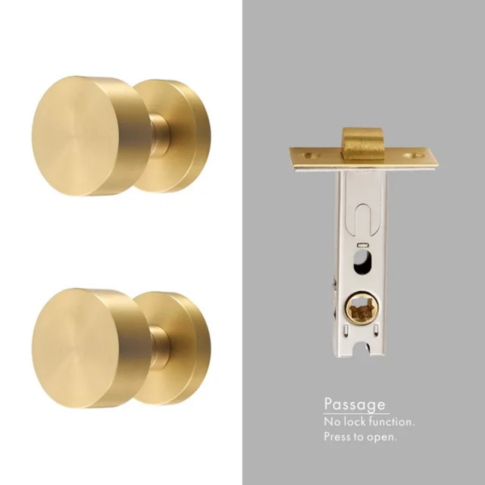 Falcon Solid Brass Lever Knob | Passage Door Knob | Privacy Door Knob | General Door Knob | Suitable For Internal Doors