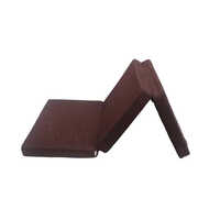 Brown Foldable Bed Mattress - Hardness: Soft