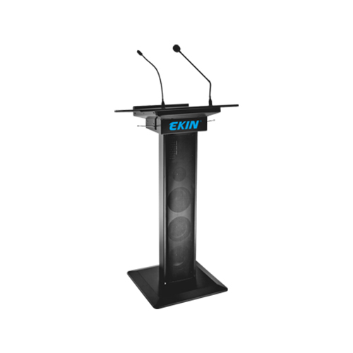 Audio Podium - Matte Black Finish, 1190x670x720mm | Durable Design for Office Use, Weighs 29 Kilograms, Modern Aesthetic