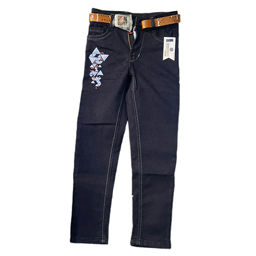 Kids Print Jeans - Color: Black
