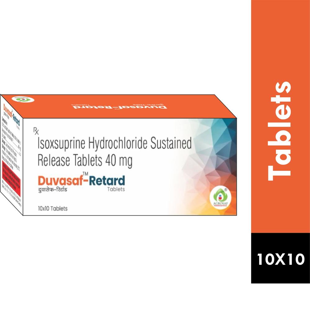 DUVASAF RETARD TABLET - Isoxsuprine Hydrochloride 40 mg