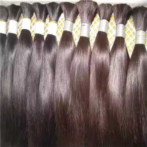 Human Braiding Hair Indian Virgin Hair Natural Weaving Braids 26inch 100gm
