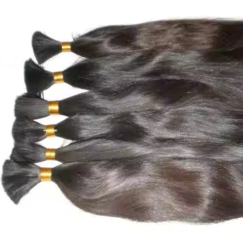 South Indian Temple Remy Bulk Hair 22 Inch