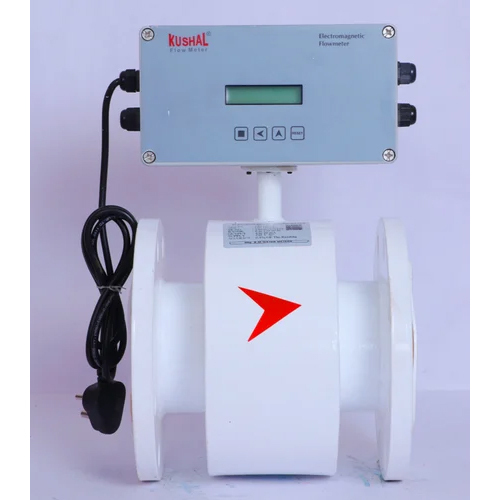 Electromagnetic Water Flow Meter - Color: White
