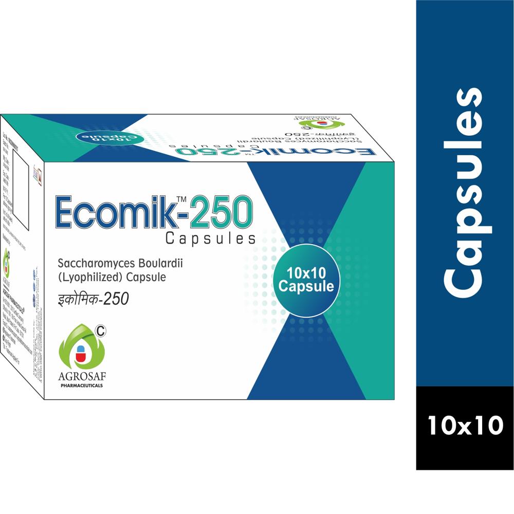 ECOMIK 250 CAPSULE - SACCHAROMYCES BOULARDII(LYOPHILIZED) 