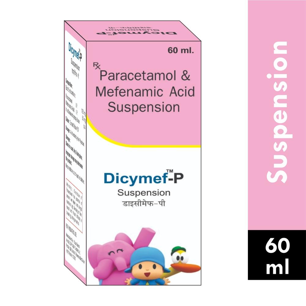 DICYMEF P SUSPENSION - Mefenamic Acid (50mg5ml) + Paracetamol (125mg5ml)