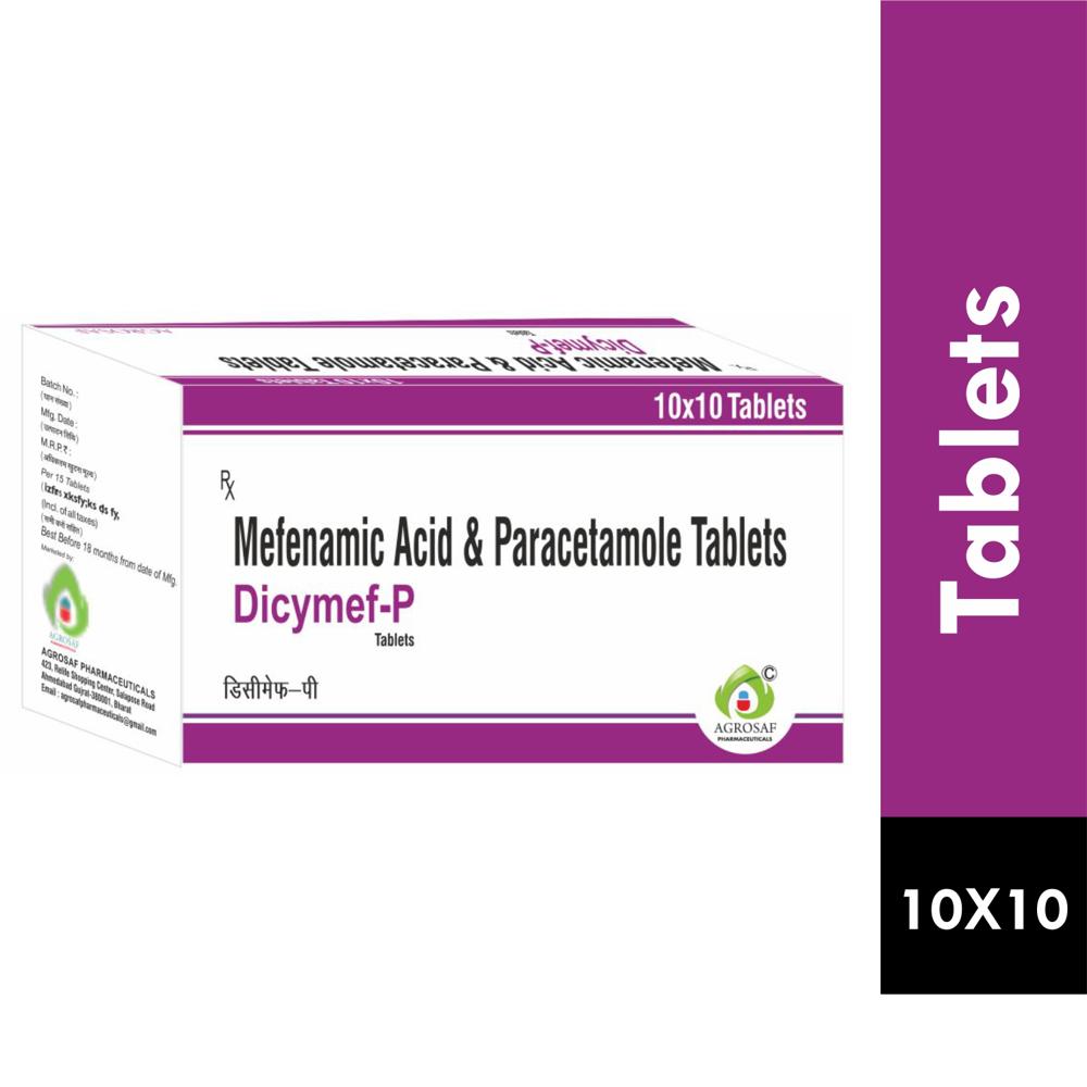 DICYMEF P TABLET - MEFENAMIC ACID(500MG) & PARACETAMOL(325MG)