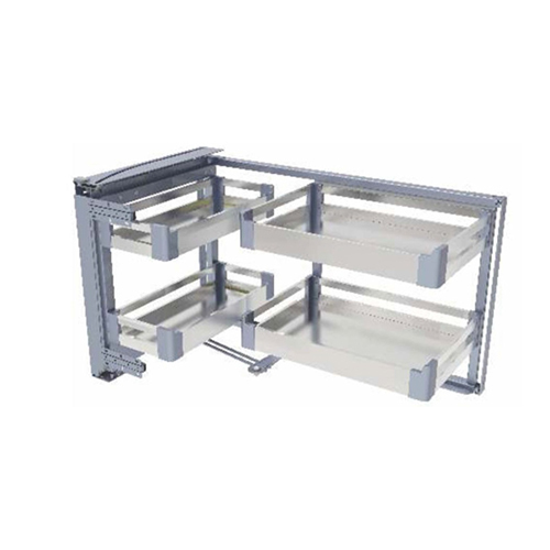 KW-440A-MC-L-S Modular Kitchen Satin Magic Corner