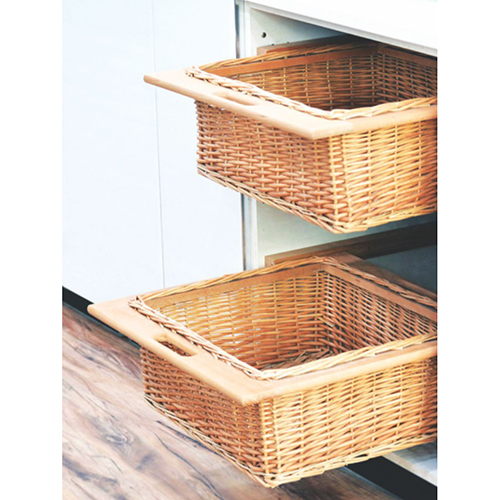 KW-520A-WB-450-4-NW Natural Wood Wicker Basket
