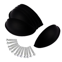 Cedar Brass Lip Pull Handle | Cup Handle | Shell Pull | Kitchen Handle | Drawer Handle | Cupboard Handle - Color: Matte Gold