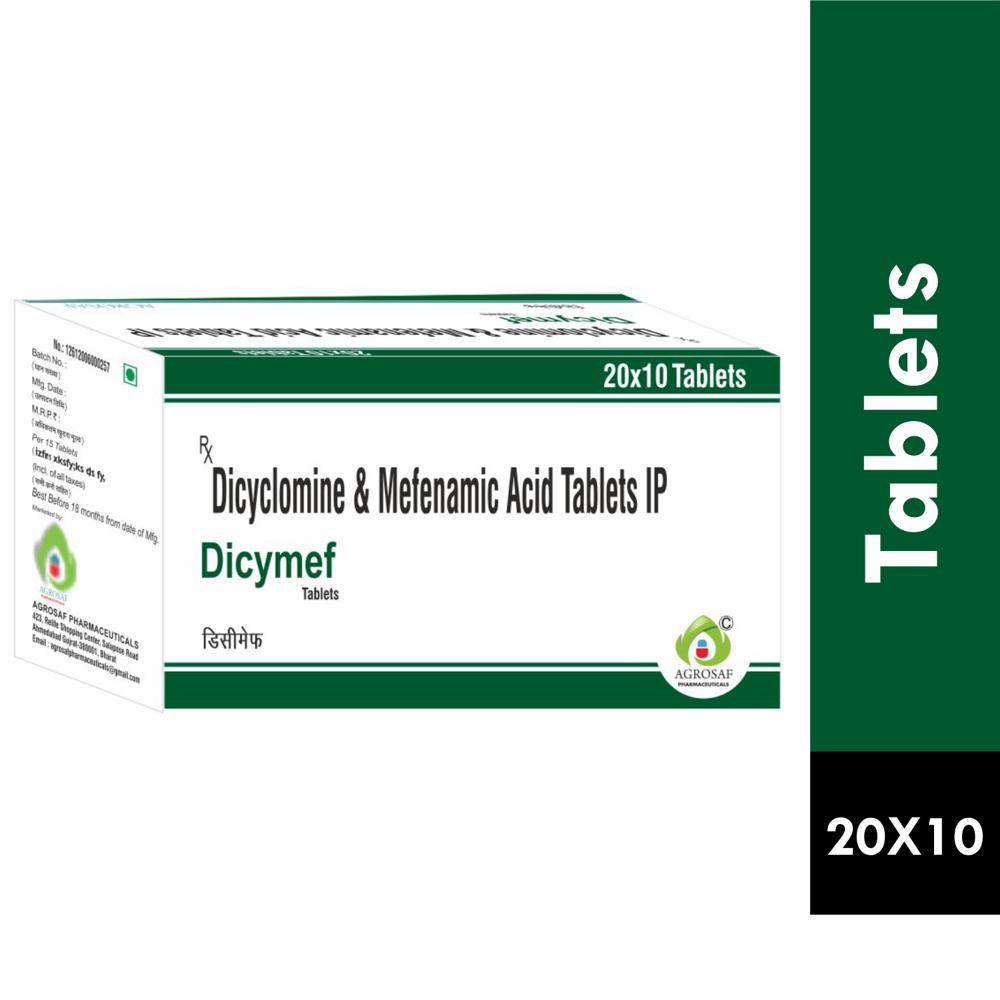 DICYMEF TABLET - MEFENAMIC ACID 250 MG+ DICYCLOMINE 10 MG