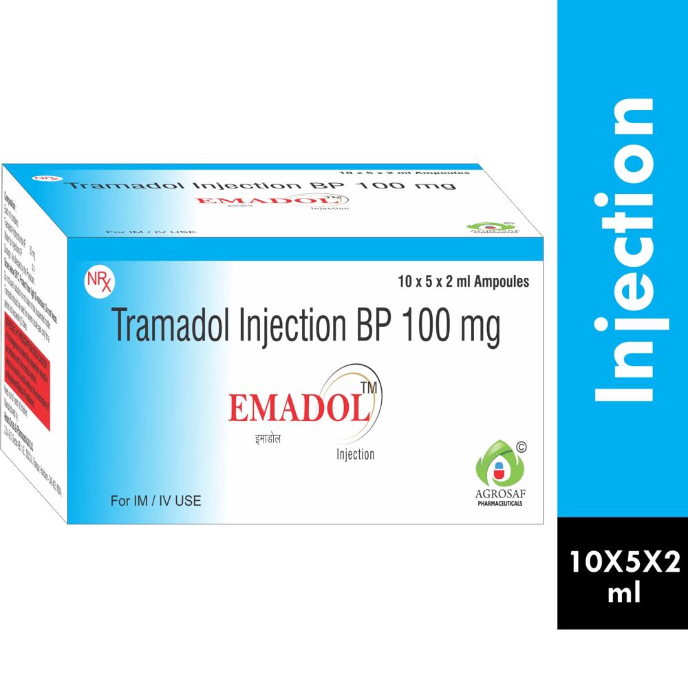 EMADOL INJECTION 10X5X2ML - TRAMADOL 100MG