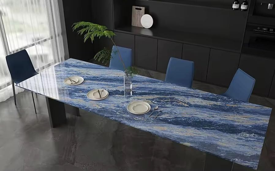 MARBLE WALL PAPER - BLUE SKY